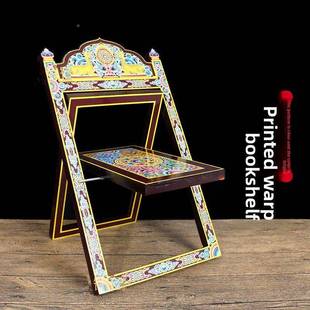 藏双鹿彩绘收经书.000架架可折叠纳底座支书立支架托式架看书架阅