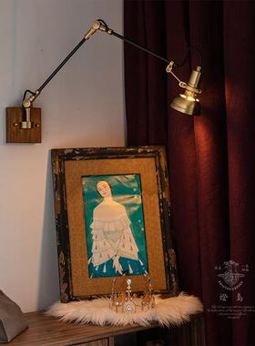 古北欧灯全铜33484床头壁 约时尚复多功能万向创简意工业风灯具