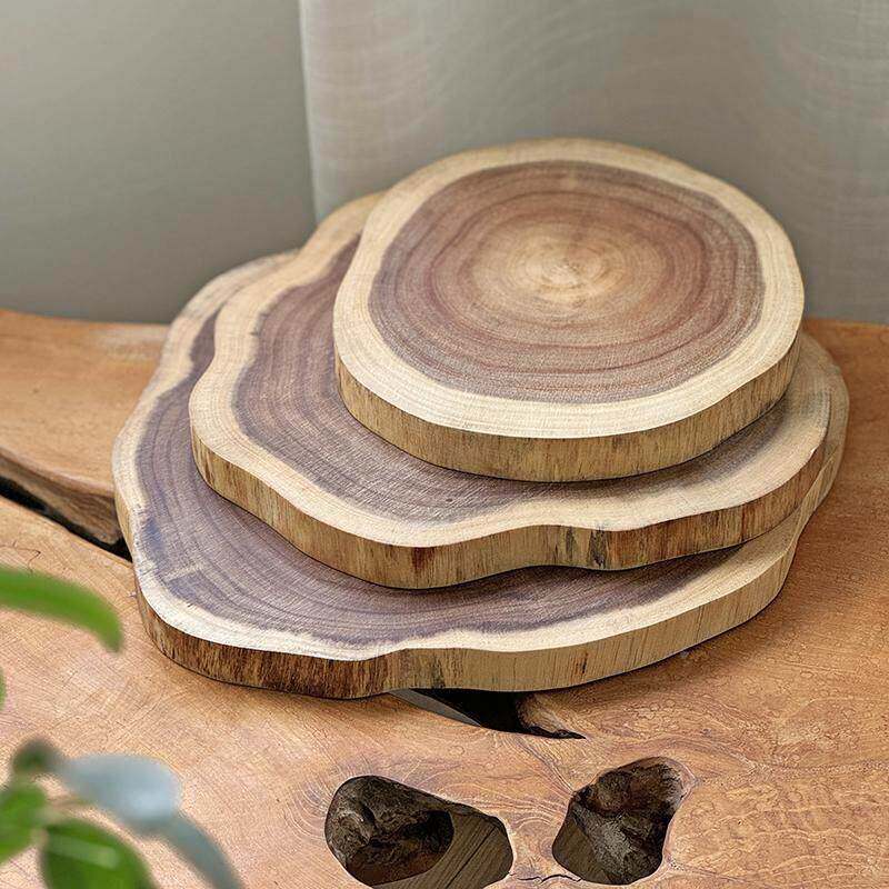 日式实木餐用托相思盘木砧板则不规整木菜板木木zym20241质茶盘原
