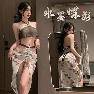 超仙公主古装 汉服睡衣宫廷款 贵妃性感古典汉服高级感纯欲风寝服