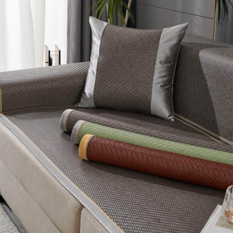 夏季藤席沙发垫套罩巾2024年新款坐垫夏天凉席竹席防滑防猫抓凉垫,居家布艺,沙发垫,淘宝优惠券,粉丝福利购,淘宝优惠卷