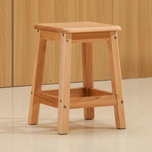 实木高脚凳家用加高凳子方形长条木凳子榉木耐用餐桌凳四方凳高凳