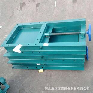 下料口插板闸门手动电动两用圆形插板阀水泥卸灰插板阀800型闸门