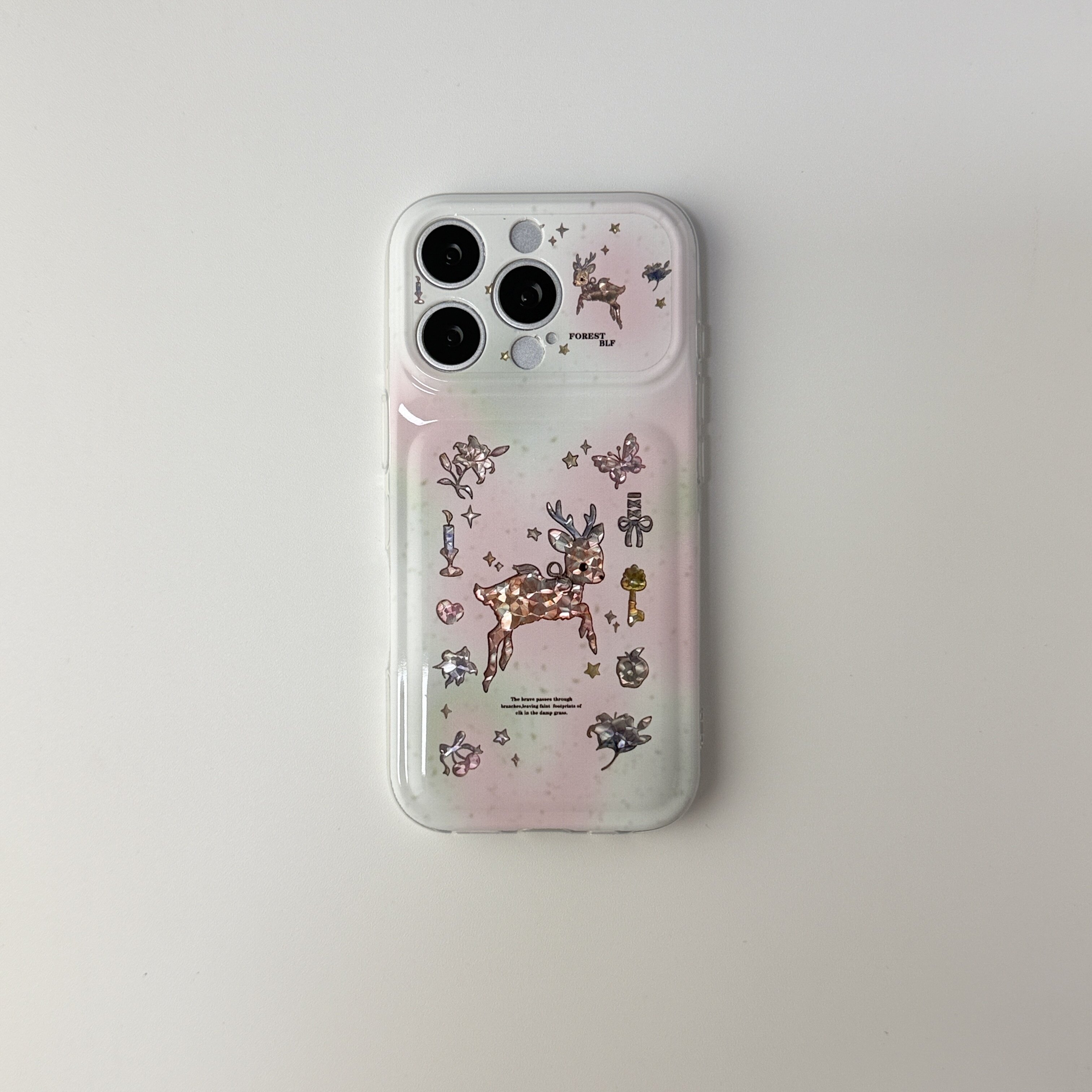 雨柠小鹿星星花朵手机壳透明全包软壳适用iPhone18新款苹果17手机壳16日韩小清新卡通INS15防摔保护套