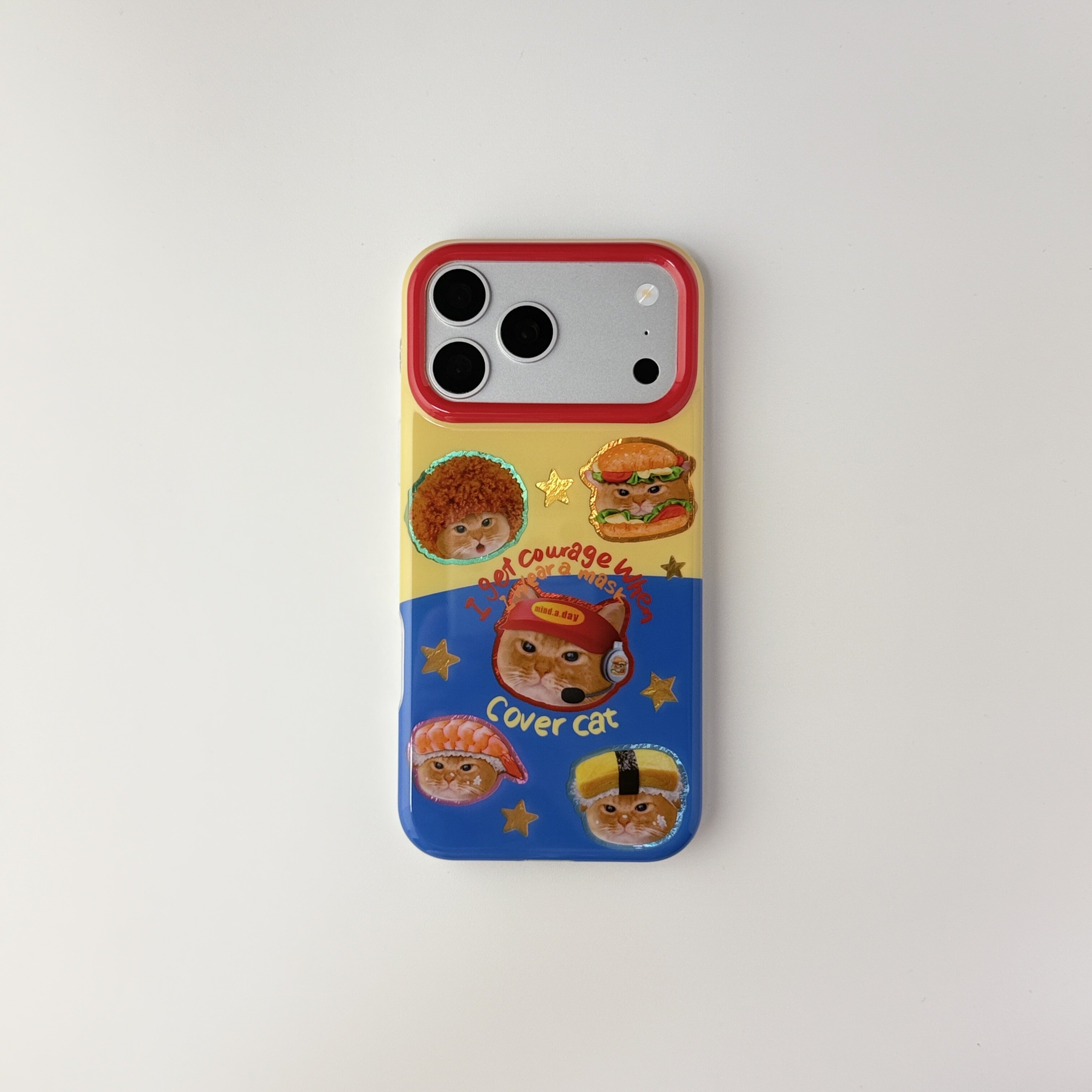 雨柠ins可爱汉堡寿司猫咪适用苹果17手机壳iPhone16promax保护壳17Pro高级感15新款16pm硅胶防摔创意