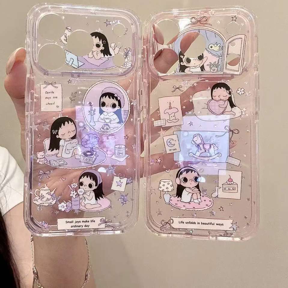 雨柠适用于iphone17promax手机壳甜美15苹果蜡烛粉耳机爱心抱枕女孩16卡通日韩INS个性创意可爱14防摔保护套