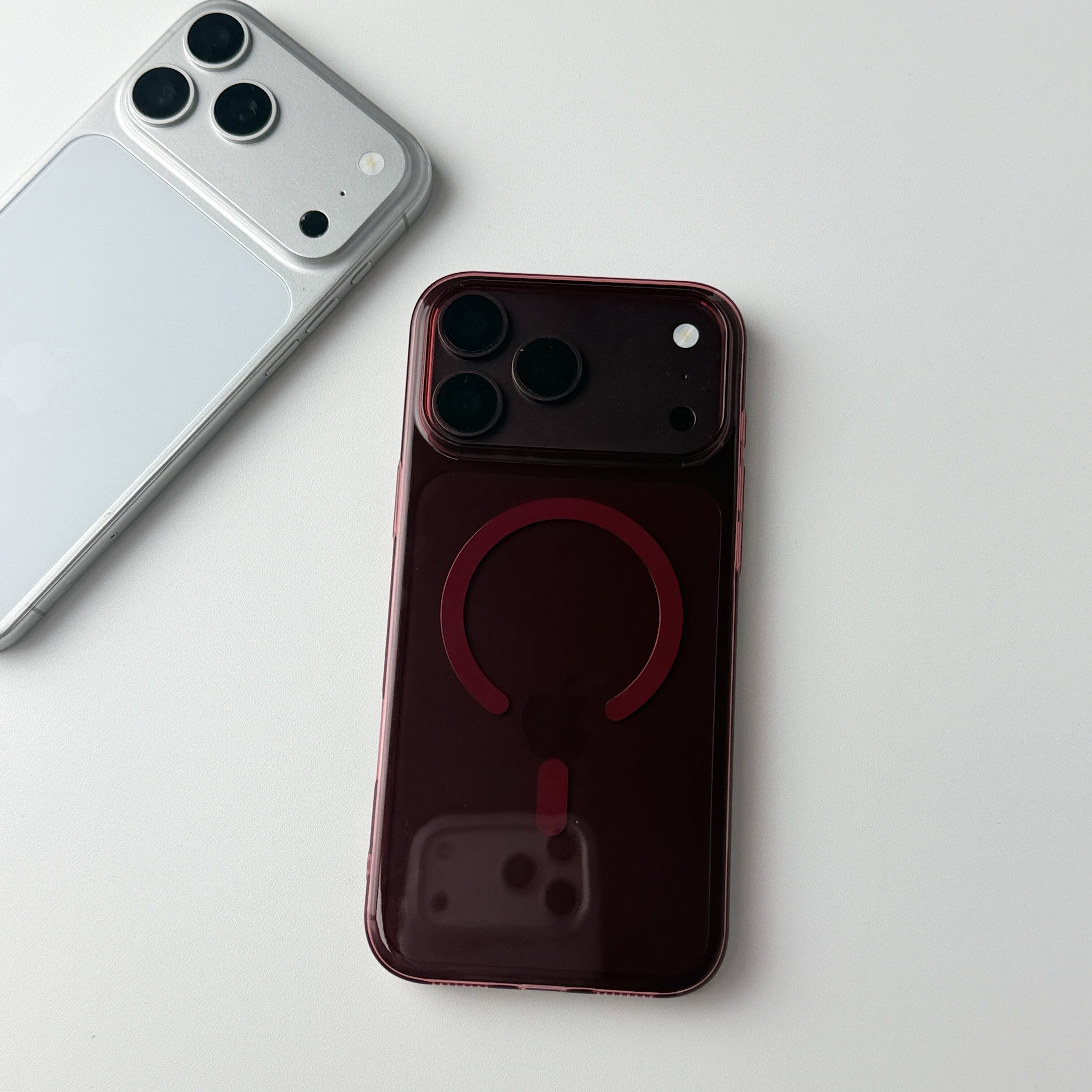 雨柠简约纯色磁吸圈卡包手机壳适用iPhone18Promax新款苹果17手机壳16个性创意日韩15防摔保护套