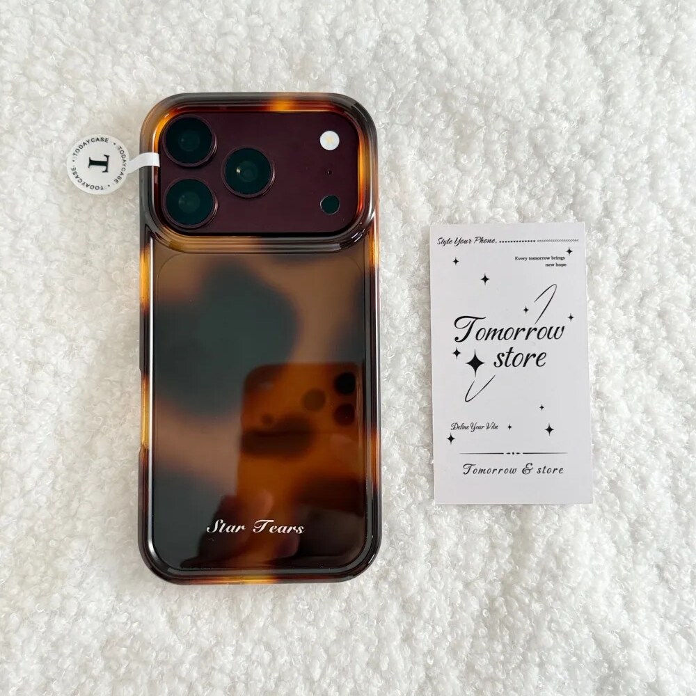 雨柠ins小众琥珀色晕染适用苹果18pro透明17个性iphone16手机硬壳15个性创意日韩小众14防摔保护套