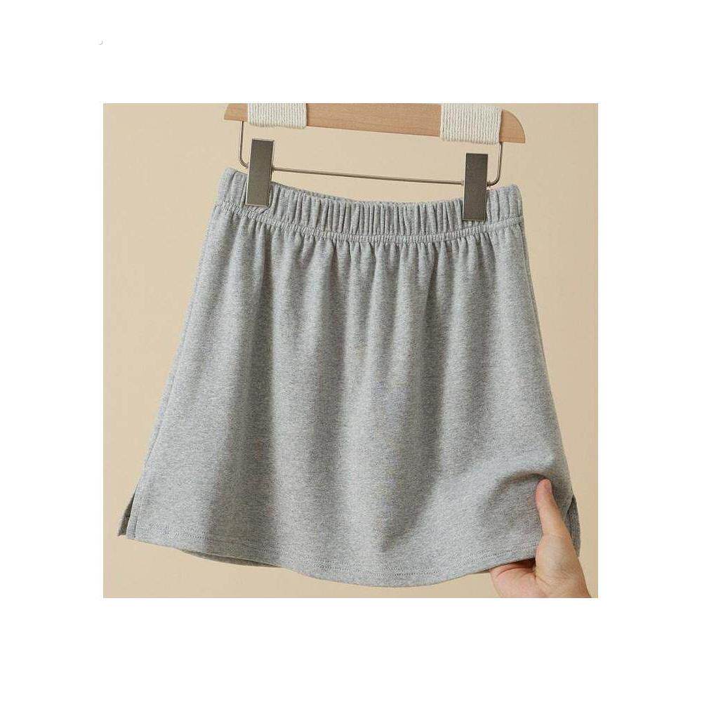 棉布屁帘女下摆冬季卫衣打底半身裙遮臀短裙加厚大码内搭叠穿春秋