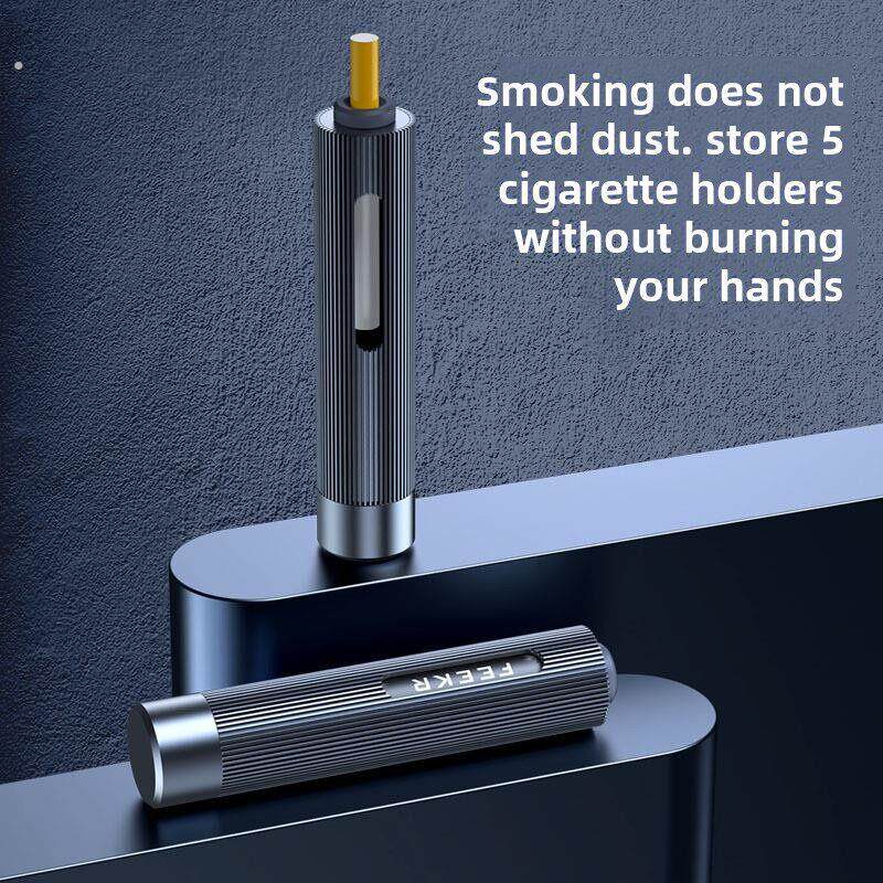 懒人烟嘴不掉烟灰防掉灰神器车载烟灰缸车内开车便携式点烟器随身