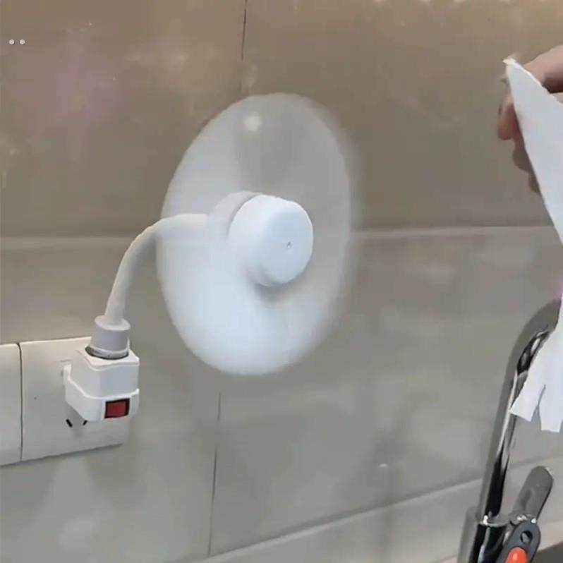 2025新款小旋风插座风扇家用厨房专用壁挂式卫生间吊顶带螺口灯头