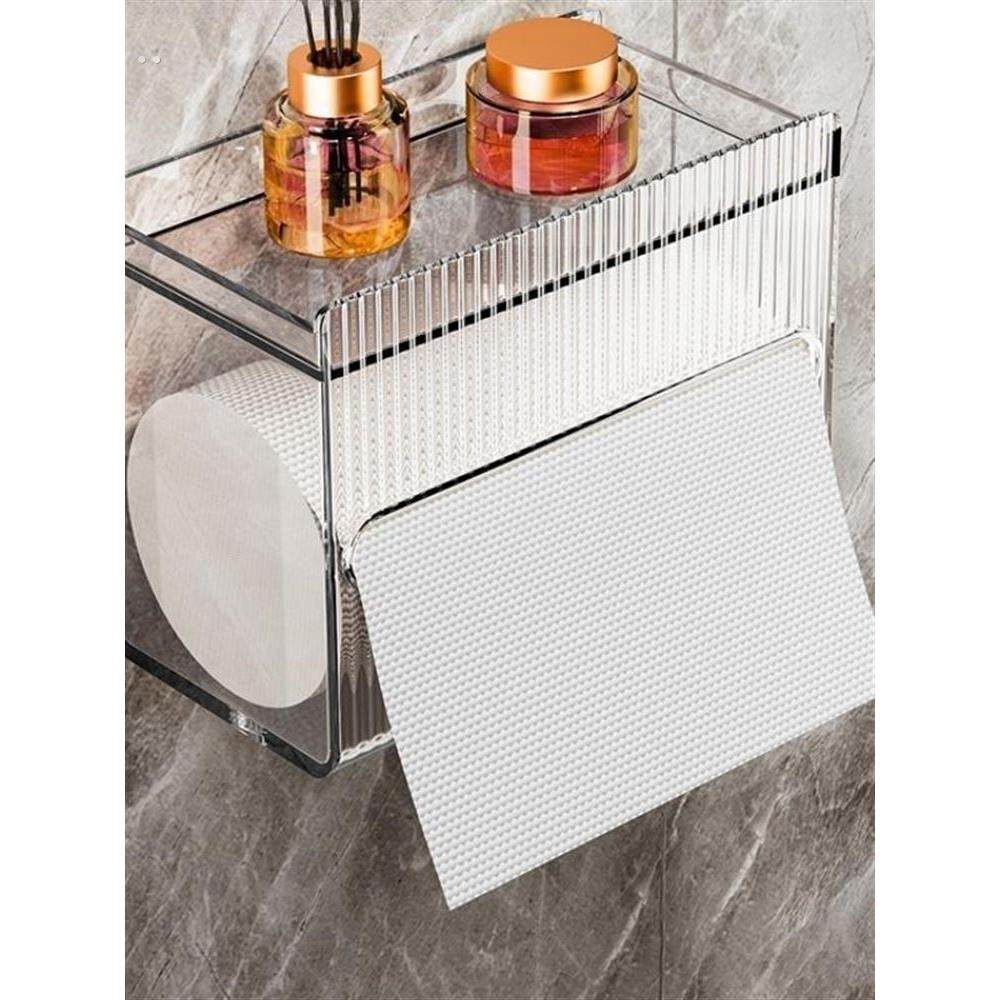 卫生间纸巾盒家用厕纸盒壁挂式抽纸盒厕所放置盒卫生纸卷纸置物架