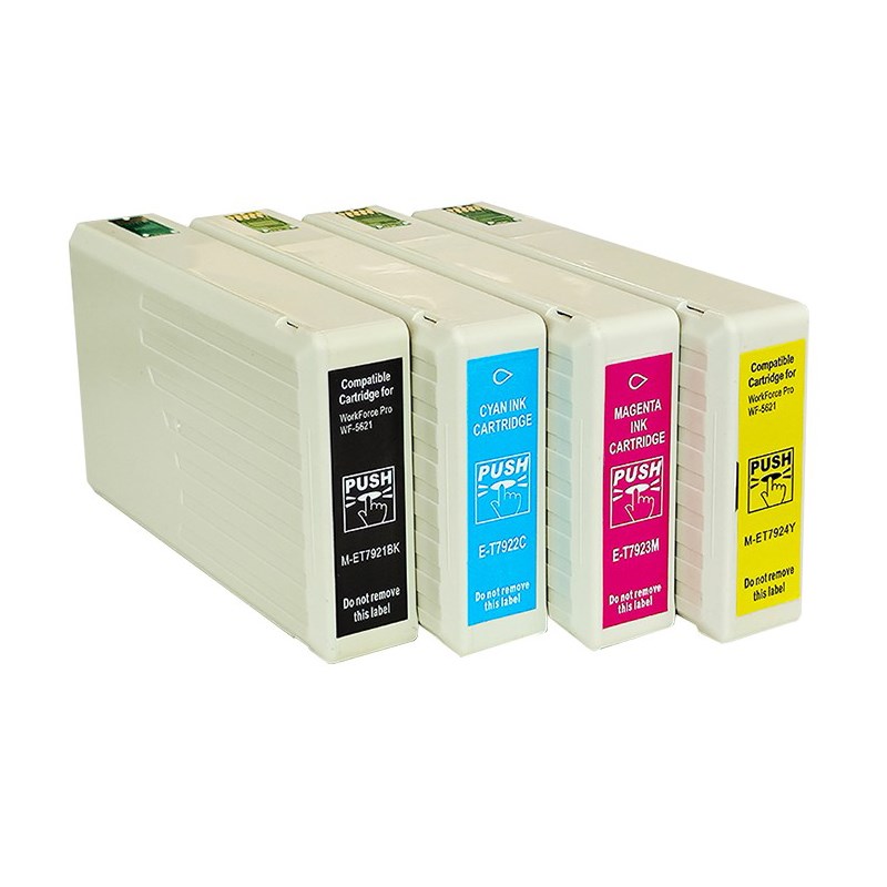 适用爱普生EPSON WF-5111 WF-5191 WF-5621打印机墨盒T7921-T7924
