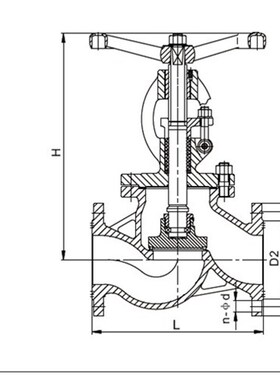 埃美柯9381不锈钢法兰截止阀 DN15 20 25 32拉红壁球馆电源开厚度
