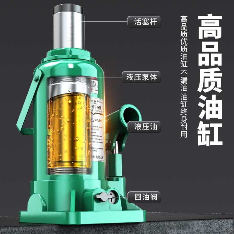 沪工手动液压空心千斤顶螺杆拉缸套20吨50吨维修工具千斤顶16t32t