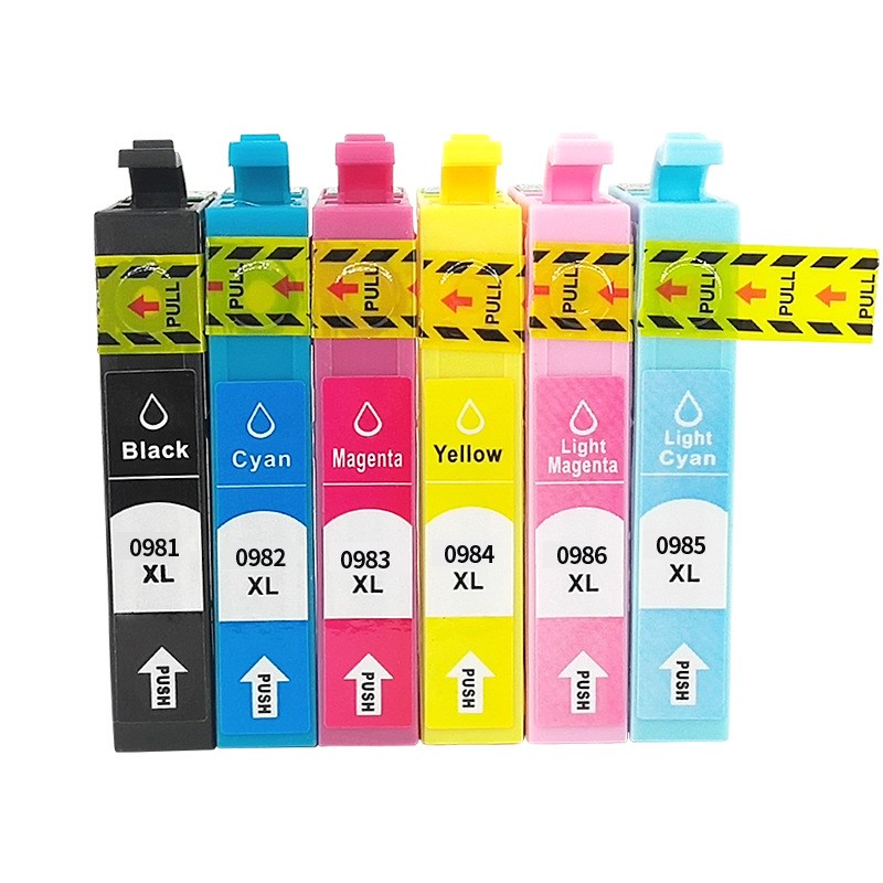 适用爱普生Epson Artisan 725 835 837打印机T0981 T0986墨盒黑色