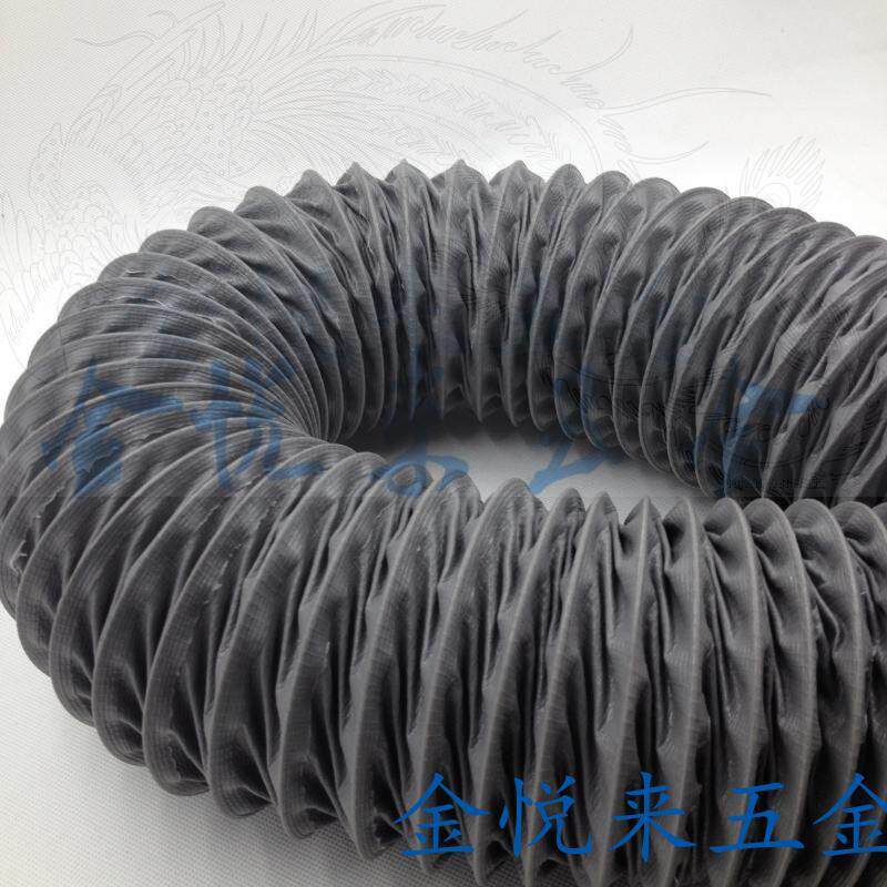 尼龙布风管 灰色伸缩软管 排风通风管耐高温烟管 口径50mm~400mm