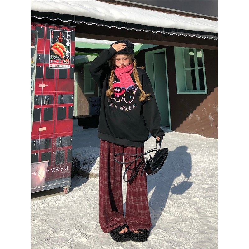 【围炉暖冬】格纹松紧腰呢子长裤安妮不火11/30 20:00 新品9.5折,女装/女士精品,休闲裤,淘宝优惠券,粉丝福利购,淘宝优惠卷