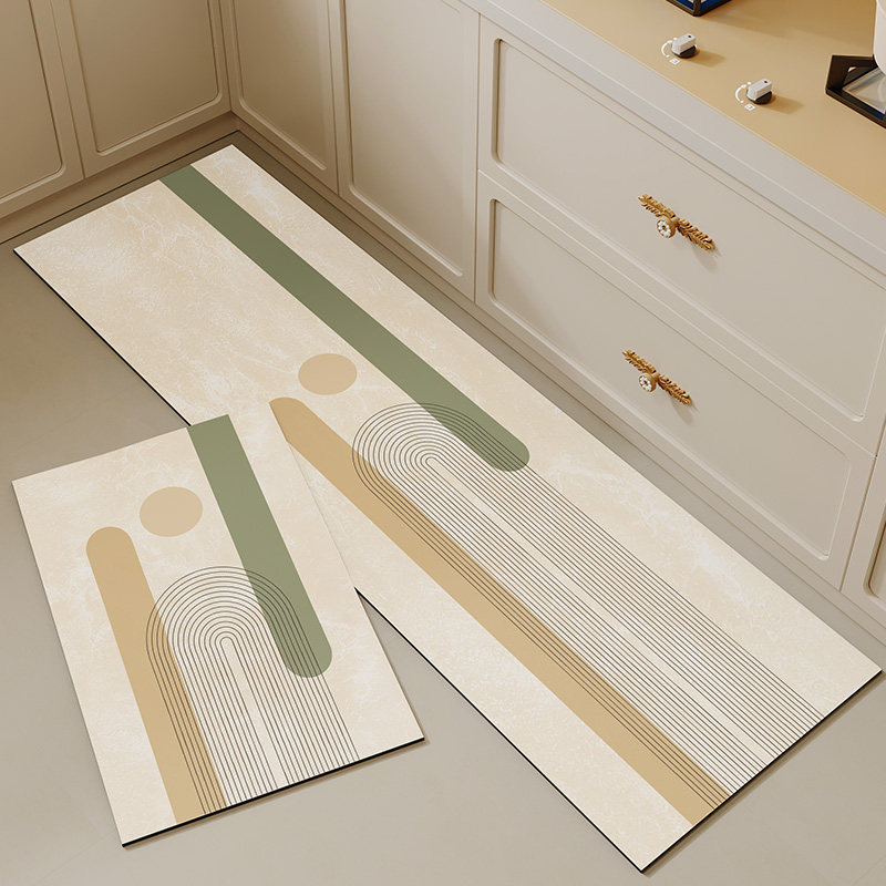 简约厨房专用地垫矽藻泥吸水吸油脚垫免洗防滑防水防油软垫小地毯,居家布艺,厨房地垫,淘宝优惠券,粉丝福利购,淘宝优惠卷