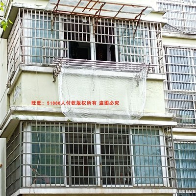 隐形长方体款晒衣防掉网兜晾衣防风网箱高层晾晒安全网阳台防护网