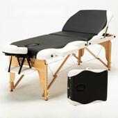 美知然原始点折叠按摩床出口理疗床折叠美容床实木推拿床厂家直销