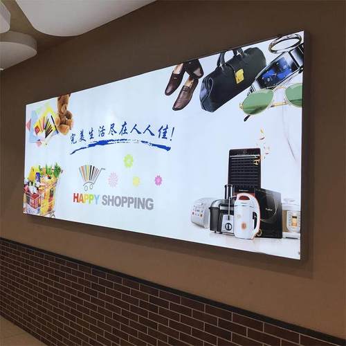 LED天花uv软膜无边户外防水卡布拉布灯箱广告牌定做双面圆形灯箱