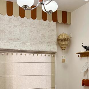 丛林奇遇罗马帘儿童房高遮光窗帘卧室飘窗2025年新款白露为霜