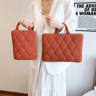 简约纯色手提便携包11寸iPadpro内胆收纳包14寸笔记本保护套电脑