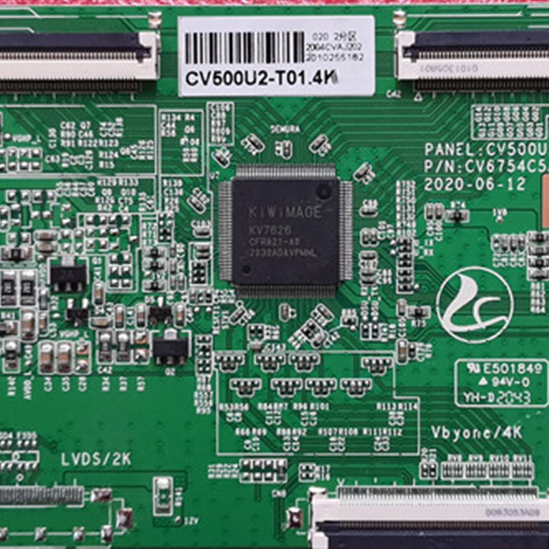 升级 CV6754C5AV12 逻辑板 CV500U2T01 4K 软排口 双96PIN