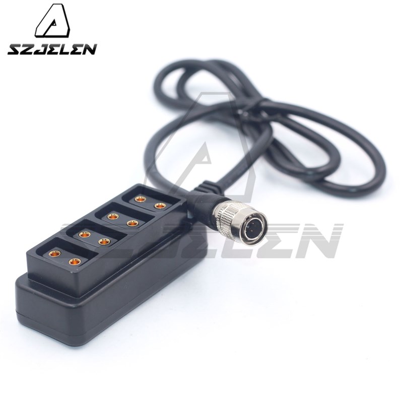 4针 12V输出电源B口DTAP一分四电源线B口电源分配器