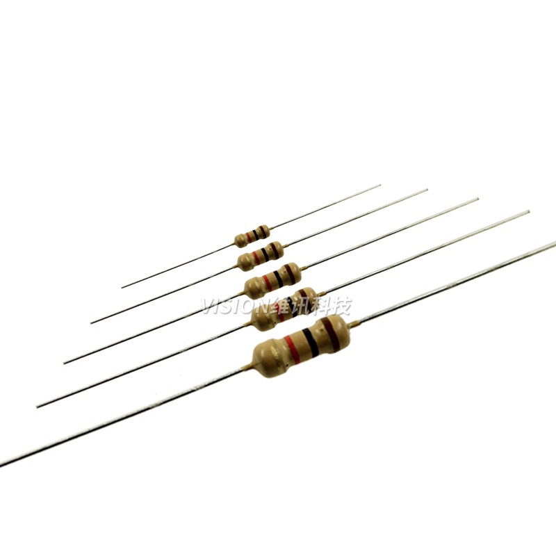 整包1/4W 1/2W 1W  2W 3W 5W碳膜电阻5 1K 10K 100R 47K 51K