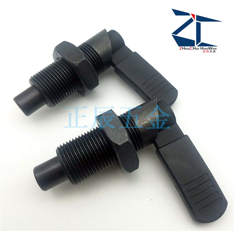 碳钢细牙L型把手旋钮柱塞PXVB16-6/8/10PXVBK20-8/10分度定位销
