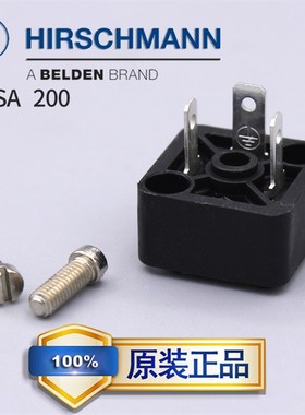 赫斯曼接头插头Hirschmann插座GSSA 200 电液控制电磁阀C型连接器