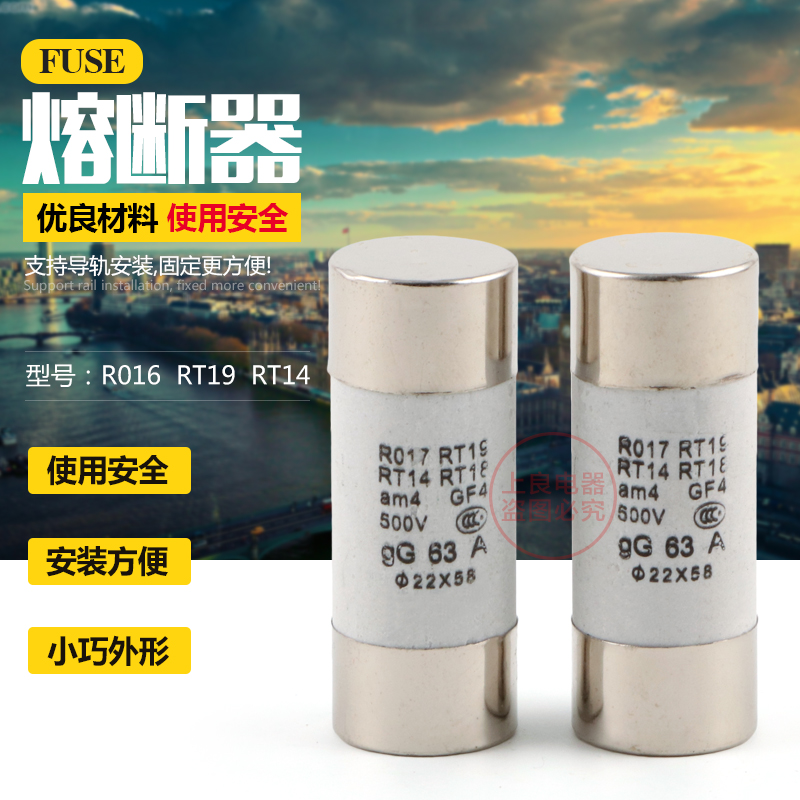 陶瓷保险丝管熔断器熔芯RT19 RO17 22*58 32A50A63A80A100A125A