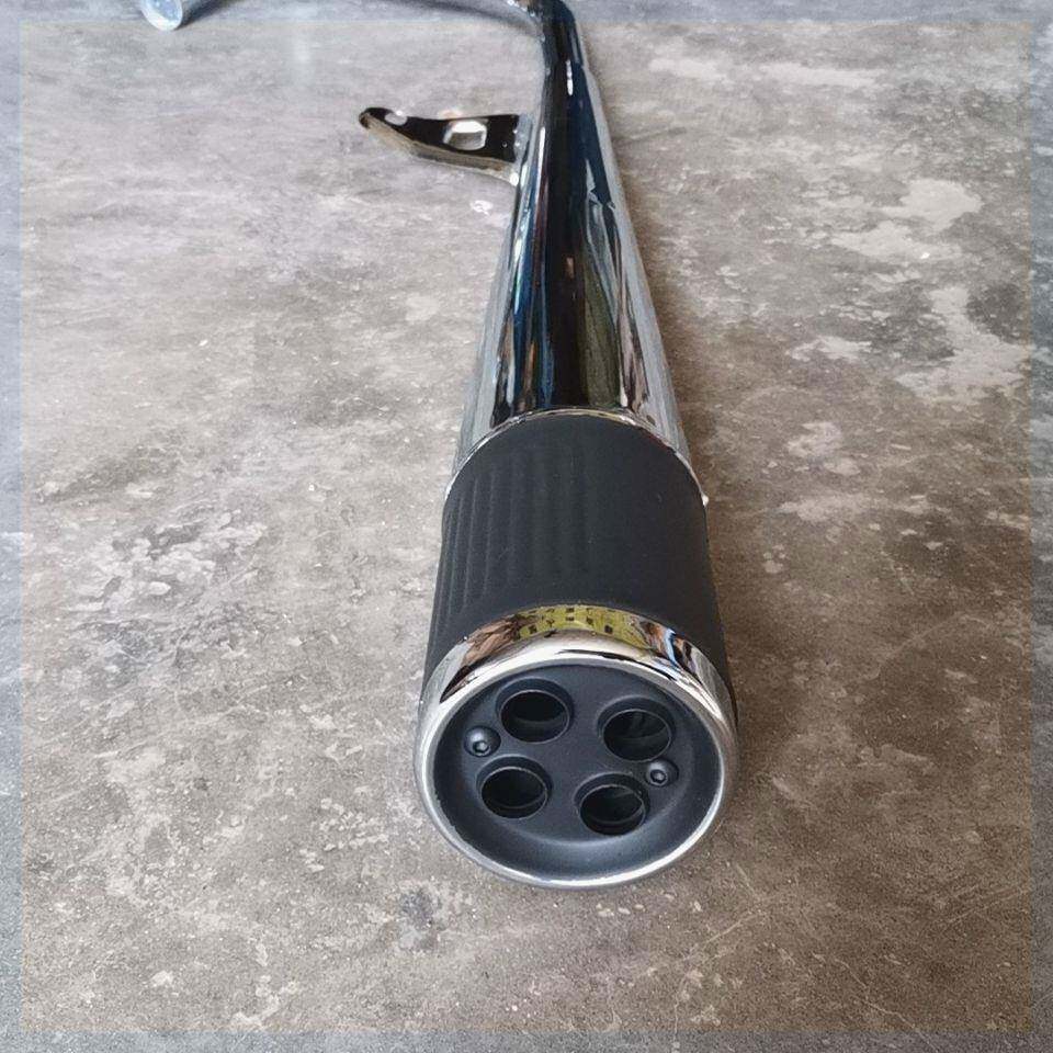 机车排气管捂阳125四孔烟筒WY125四眼消音器WY125A排气管四眼