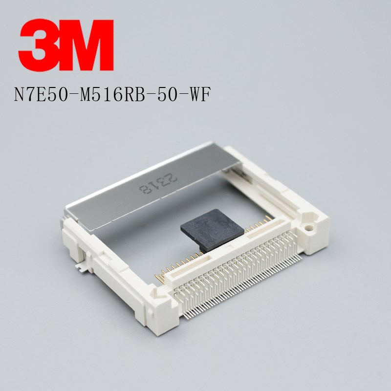 N7E50-M516RB-50-WF原装3M CF卡座连接器贴片式
