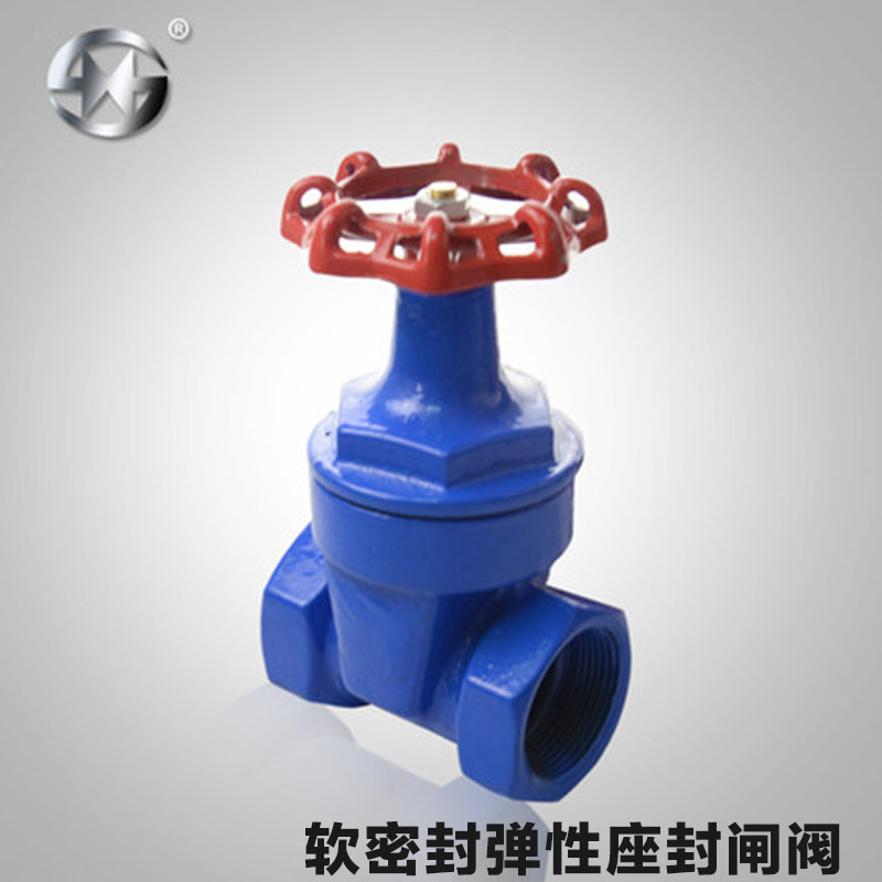 Z15X-16丝口内螺纹闸阀软密封弹性座封暗杆闸阀球墨铸铁表前阀