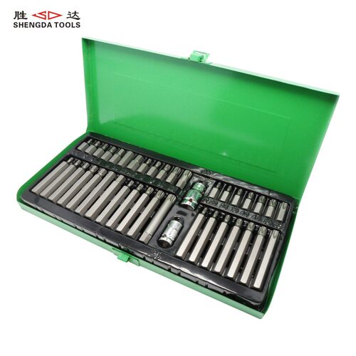 胜达 包邮 冲击批头套装40件套 旋具头组合工具 冲击批头旋具批