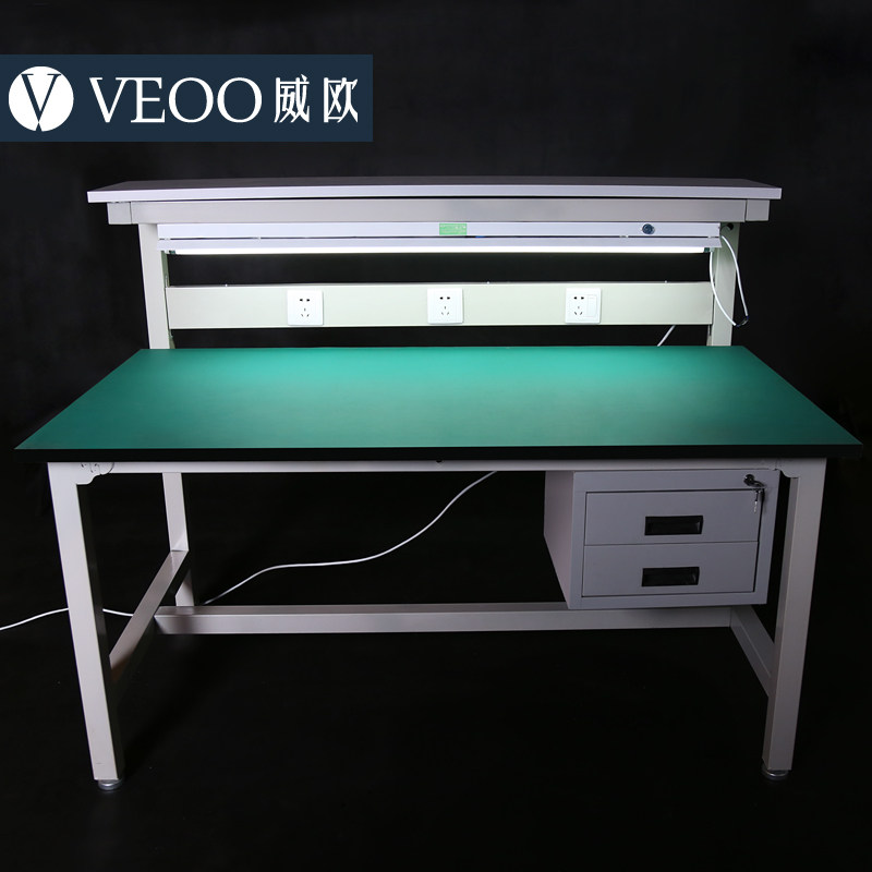带灯仪器工作台抽屉工作桌电子装配工作台操作台维修工作桌