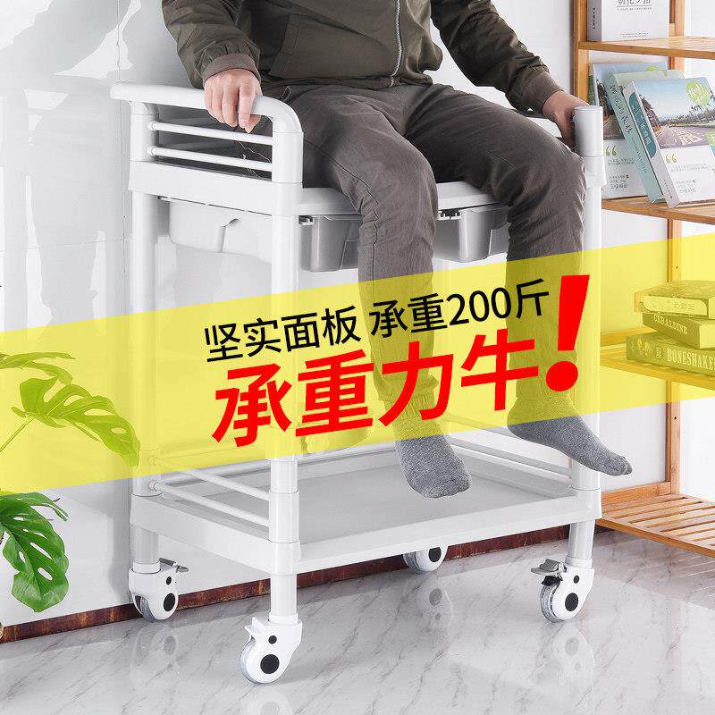 治疗车医用推车ABS置物架仪器美甲发小气泡高档美容院小推车专用