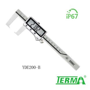 特马量具防水电子数显外沟槽卡尺0-150 200 300mm不锈钢距离测量