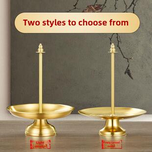 纯黄铜可伸缩香架水果托盘香蚊子香支持架子香架持有人佛像香插入