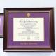 B美国毕业证书装 裱展示框画 画框相框实木挂墙框a3框a4证书框可定