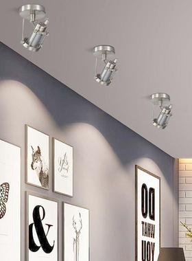 JYDY2541不锈钢明装射灯家用客厅餐厅店铺商用防眩LED轨道灯