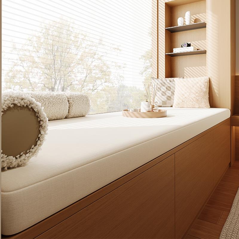 可拆洗飘窗垫窗台垫2025新款轻奢高级感雪尼尔阳台卧室坐垫子定制