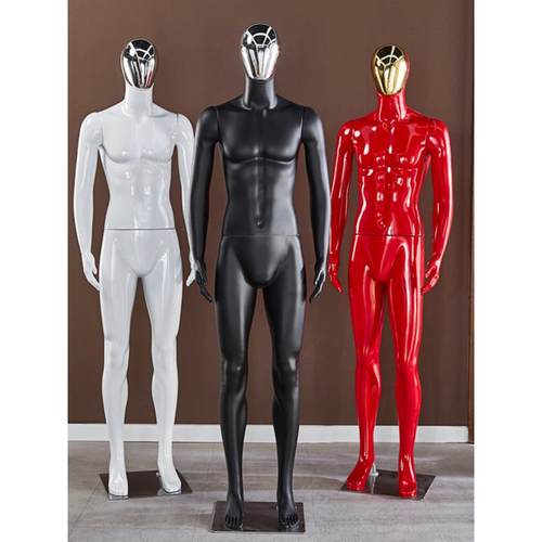 男模特全身服装店商场橱窗展示架子烤漆坐式黑色红色镂空塑料假人