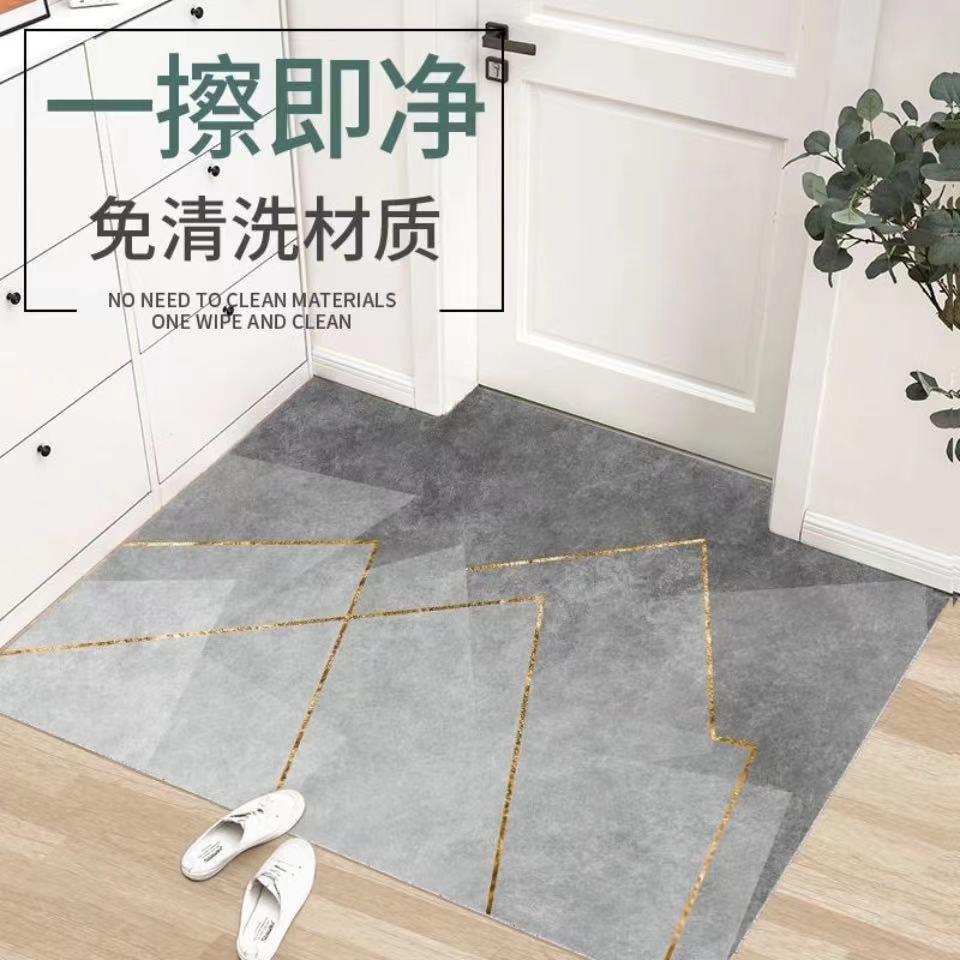 可擦洗入户门地垫皮革免洗进门门垫PVC脚垫家用防水厨房耐脏地毯