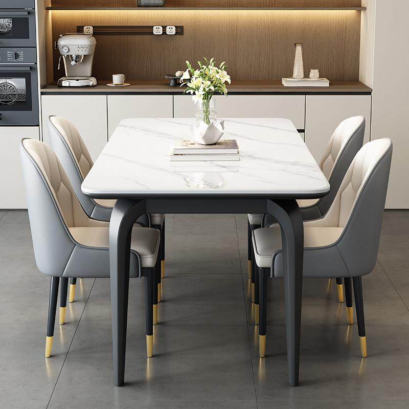 意式岩板餐桌椅2025新款轻奢高级感家用小户型客厅长方形吃饭桌子,住宅家具,岩板餐桌,淘宝优惠券,粉丝福利购,淘宝优惠卷