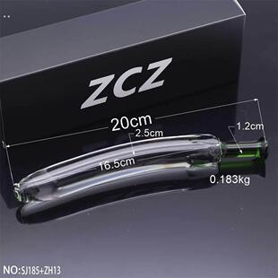 高硼硅实心不规则玻璃棒圆头粗按摩透明光滑圆润易清洗坚固不易碎