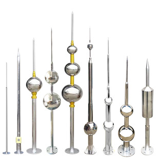 单针带球避雷针屋顶室外防雷预放电接闪器别墅工程避雷